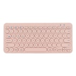 78-tangenters trådlöst tangentbord Bluetooth 5.0 Programmerbart Ergonomiskt Laptop-tangentbord för Windows för IOS för Android Rosa