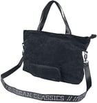 Urban Classics Unisex's Corduroy Tote Bag, Black, one Size