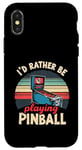 Jeu d'arcade vintage Pinball Machines Lover Coque pour iPhone X/XS