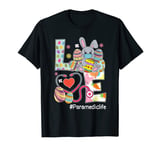 LOVE Bunnies Stethoscope Paramedic Life Easter Day Nurse T-Shirt