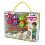 TOMY TOOMIES HIDE & SQUEAK EGG & SPOON SET 12 PIECES BRAND NEW IN BOX BABY TOY