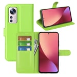 Xiaomi 12 Lite PU Wallet Case Green