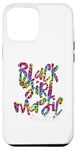 Coque pour iPhone 15 Plus Rainbow Leopard Black Girl Magic Melanine Black Queen Woman