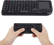Mini Clavier, Pavé Tactile Sans Fil 2.4ghz/Clavier Rétroéclairé Usb Ultra Mince Rechargeable, Pour Xbox 360 / Ps3, Htpc / Iptv Et Android Tv Box