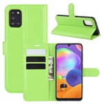 Samsung Galaxy A31 - Läderfodral / Plånboksfodral Grön
