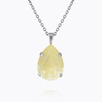 Caroline Svedbom Mini Drop Halsband / Soft Yellow (Rhodium)