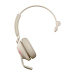 Jabra Evolve2 65, MS Mono Headset Head-band USB Type-C Bluetooth Beige
