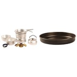 Trangia 25-2 UL Cookset with Kettle and Spirit Burner & Non-Stick Frypan For 25 Set, Diameter 22 CM