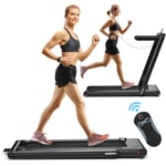 Foldable Treadmill 2-in-1 Motorized Running Machine Walking Jogging Treadmill