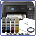 Sublimation Bundle: Epson Tank ET-2840 Printer + non-oem Sublimation Ink & Paper
