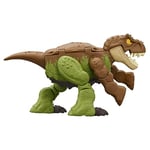 Mattel Jurassic World Dinosaur Transforming Toy, 11 Step Tyrannosaurus T Rex to Ankylosaurus Double Danger 2 in 1 Toy, Fierce Changers, HLP06