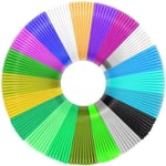 Recharges de Stylo à Impression 3D en PLA, Filament PLA 1.75mm, 20 Couleurs PLA 5m par Rouleau, Filament Imprimante 3D, 3D Pri[632]