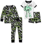 Amazon Essentials Disney | Marvel | Star Wars Toddler Boys' Pyjama Set (Previously Spotted Zebra), Pack of 2, Buzz Lightyear Infinity, 4 Years