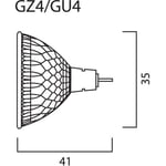 Reflektorlampa MR11 RefLED Retro 345lm 830 36° GU4