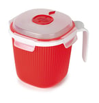 Cisaille Micro-Onde, Plastique, Red, Milk, Tea and Soup Mug Warmer 0.7L