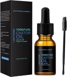 Generic Black Castor Oil Natural Hair Growth Eyebrow Enhancer Serum Lift 10Ml #I