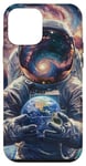 Coque pour iPhone 12 mini Astronautes Galaxie Espace Planètes Espace Astronaute
