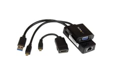 StarTech.com Accessory kit for Lenovo Yoga 3 Pro - Micro HDMI to VGA - Micro HDMI to HDMI - USB 3.0 Gb LAN - 3-in-1 connectivity bundle (LENYMCHDVUGK) - tilbehørspakke for bærbar computer