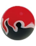 Fireball - Svart og Rød Akrylkule