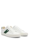 BOSS Mens Aiden Tenn Cupsole Trainers with Contrast Band Size 7 White