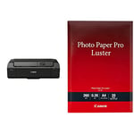 Canon PIXMA PRO-200 & A4 Pro Luster Photo Paper (Pack of 20), White
