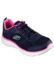 Skechers SKECHERS Flex Appeal 5.0 Fresh Touch Trainers Navy And Hot Pink 6 female
