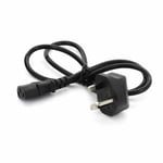 1m 3 Pin UK Kettle Lead Plug Power Cord for Bush LCD LED Plasma 3D HD TV's