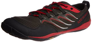 Merrell Trail Glove, Chaussures de running homme - Noir (Black/Crimson), 41 EU