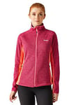 Regatta Womens Womens Highton Full Zip Fleece 4 - Pink, Pink, Size 16, Women