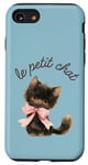 Coque pour iPhone SE (2020) / 7 / 8 Adorable coquette Le Petit Chat - Petit Chat - Nœud Rose