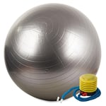Gymboll med pump Ø 65 cm - Silver