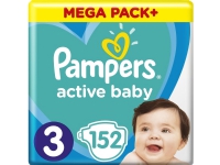 Pampers Diapers Active Baby 3 Midi (6-10 kg) 152 pcs. Mega Pack +