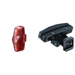 CatEye Unisex's Viz 150 Rear Light Bicycle, Black, One Size & CA5446510 RM-1 Rear Saddle Mount Bracket Cycling Lights and Reflectors, Black