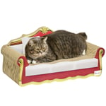 Cat Scratching Board, Cardboard Cat Scratcher, Lounge Bed with Catnip