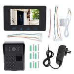 72.4GHz Fingerprint Video Wired Camera Doorbell Intercom Digital Visible Do SLS