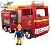 FIREMAN SAM Electronic Spray and Play Jupiter fire engine, free-wheeling with li
