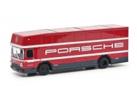 Schuco PORSCHE, Car transporter model, 1:87, PORSCHE, Pojke, 1 styck, Röd