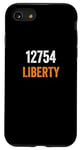 Coque pour iPhone SE (2020) / 7 / 8 Code postal Liberty 12754, déménagement vers 12754 Liberty