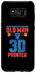 Coque pour Galaxy S8+ Ne sous-estimez jamais un vieil homme avec une imprimante 3D