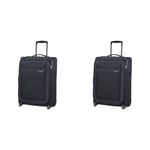 Samsonite Airea - Spinner L Expandable, Suitcase, 78/29 cm, 111.5/120 L, Blue (Dark Blue) & Airea - Spinner S, Carry-on Luggage, 55 cm, 41 L, Blue (Dark Blue)