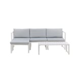 Venture Home Salvador 9555-400 Loungeset soffa, bord, grått/vitt