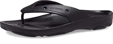 Crocs Unisex Classic All-Terrain Flip Flop, Black, 10 UK