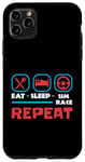 iPhone 11 Pro Max Eat Sleep Sim Race Repeat Sim Racing Case