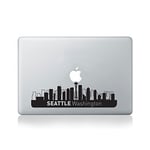 Seattle City Skyline Vinyl Decal for Macbook (13/15) or Laptop