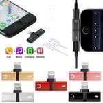 iPhone XR/Xs Max/XS/X/8/7 Dual/Dubbelingång Adapter Silver
