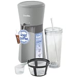 Breville Iced Coffee Maker | Single Serve Iced Coffee Machine Plus Coffee Cup with Straw | Ready in Under 4 Minutes | Grey [VCF155]