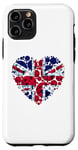 iPhone 11 Pro Union Jack UK Flag Heart Puzzle Great Britain Men Women Kids Case