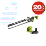 Taille-haies RYOBI 18V One+ - 1 batterie 2.0Ah - 1 chargeur - RY18HT55A-120