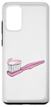Galaxy S20+ Pink Toothbrush and Toothpaste Case