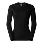 THE NORTH FACE W Easy L/S Crew Neck TNF Black Sweatshirt Femme TNF Black FR : XS (Taille Fabricant : XS)